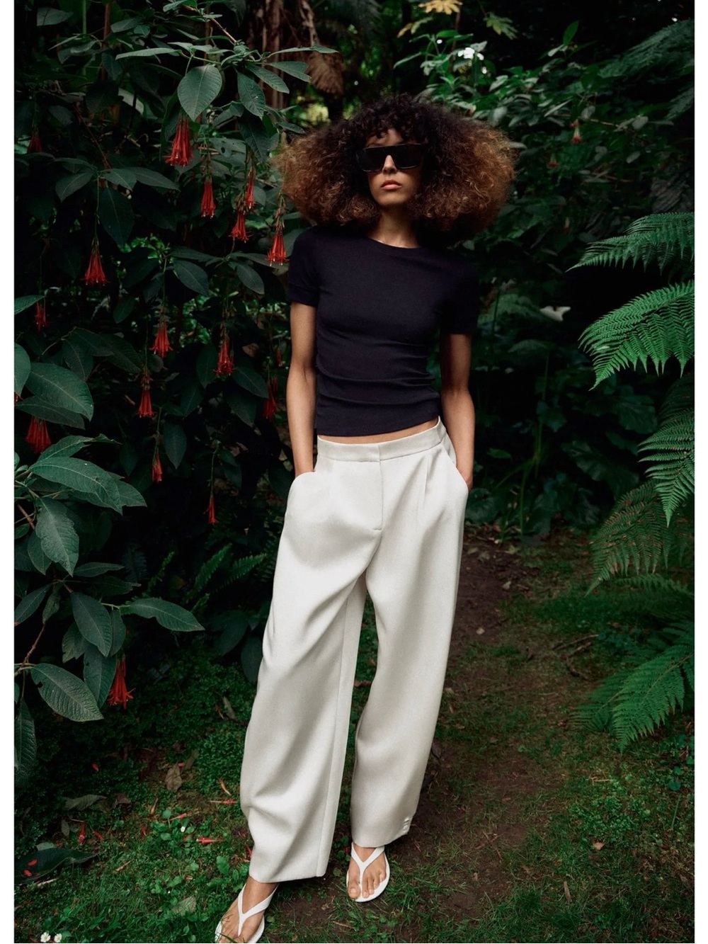 BNWT Zara Satin barrel pants